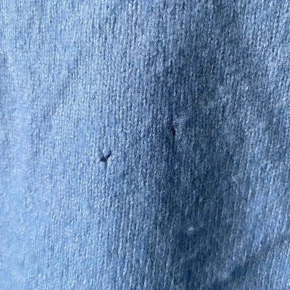 BRANDY MELVILLE | Sky Blue Nikki V-Neck Wool/Cashmere Blend  Knit Sweater OS - Picture 6 of 8